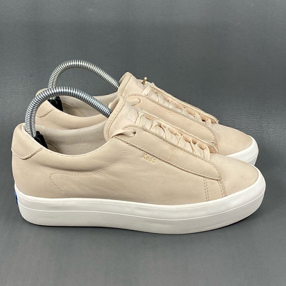 Keds Women's Rise Metro Light Pink Beige Nubuck Lace-Up Low Top Sneakers size 7